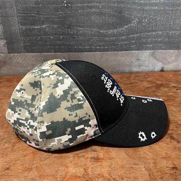 American Flag and Camo Baseball Cap - Picture 2 of 8